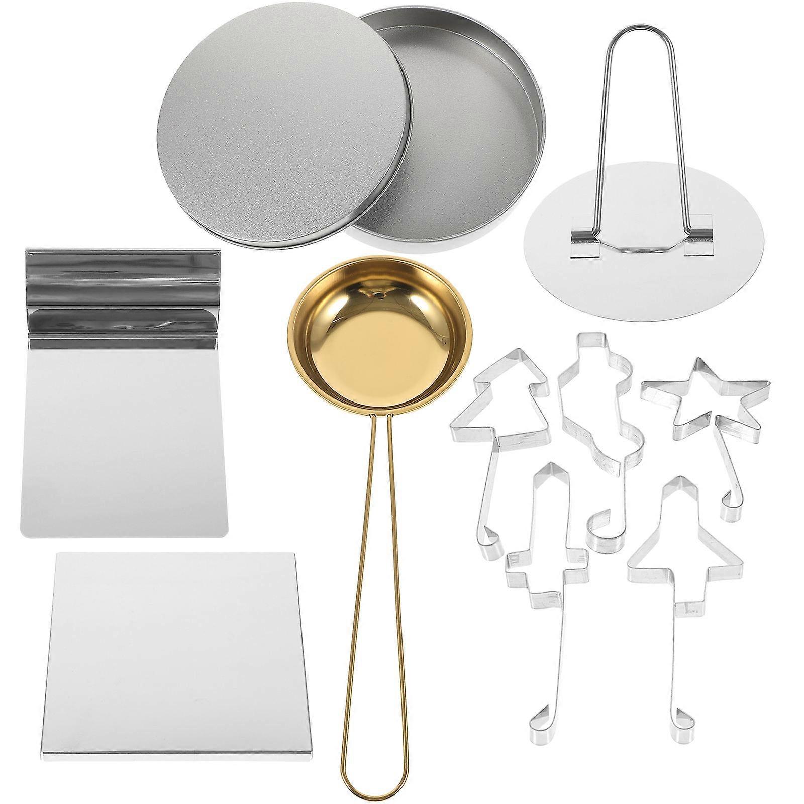 1 Set of Stainless Steel Biscuit Cookie Baking Molds for Sugar Pie Making