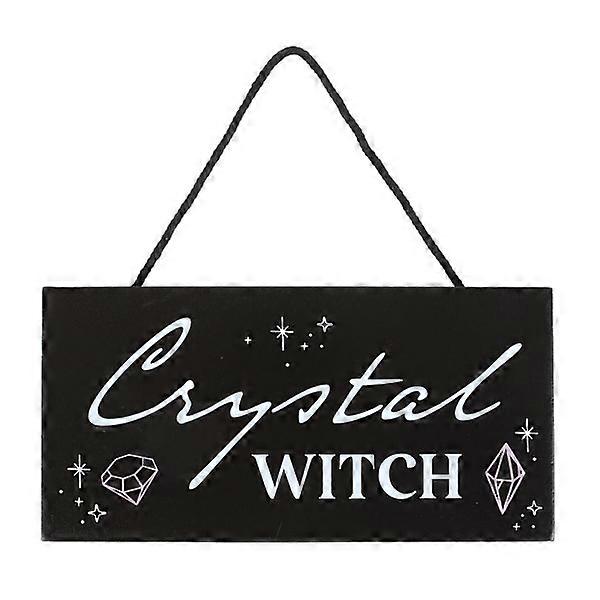 Something Different Crystal Witch Hanging Sign One Size Black/White Black/White One Size
