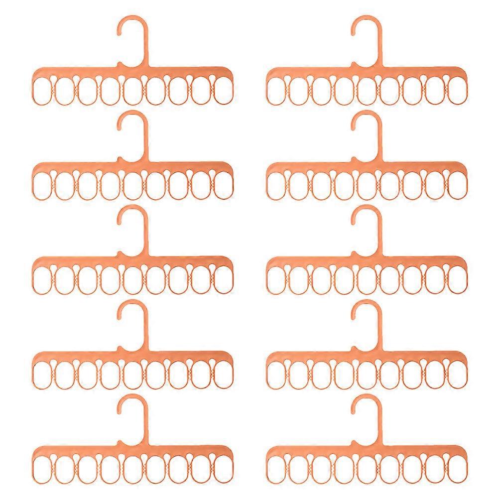Plastic Hangers Multi Hook Hanger For Balcony Use Slim Design To Save Space Organizing Wardrobe 10Pcs