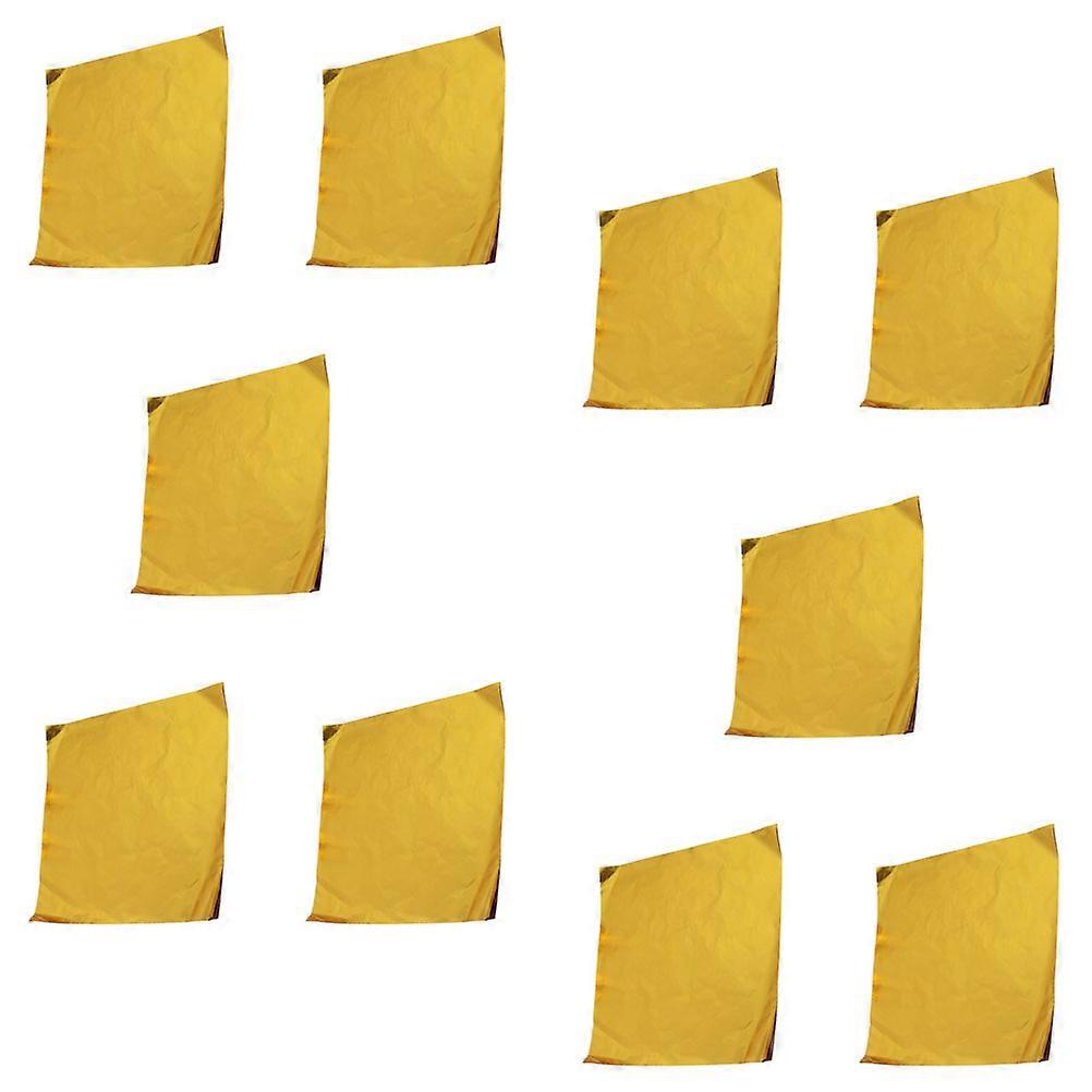 100pcs Square Aluminum Foil Candies Wrappers Wrapping Paper for DIY Candies Chocolate Packaging