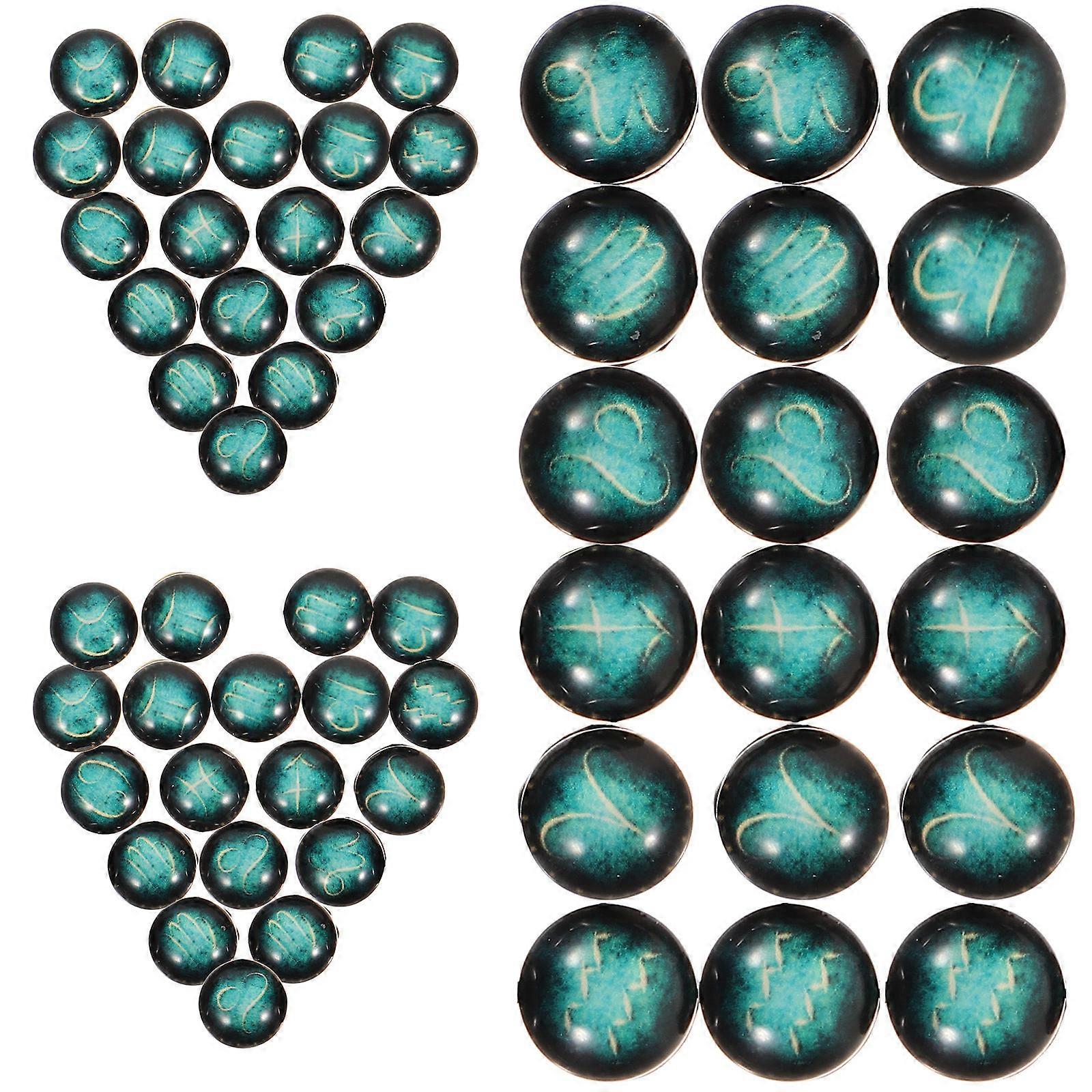 Decorative Glass Charms 100 Pcs Round Charms Ideal For DIY Projects And Jewelry Making Craft Enthusiasts