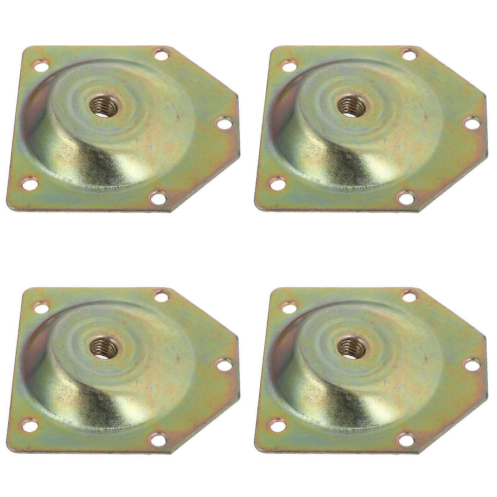 Furniture Legs Angled Mounting Plates with Strong Iron Material for Bench Couch Dresser Use 4pcs