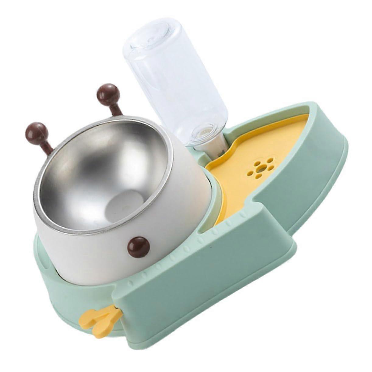 Automatic Pet Feeder and Water Dispenser for Cats and Small Dogs, Removable Drinking Fountain, Easy to Clean, Non-Slip Design