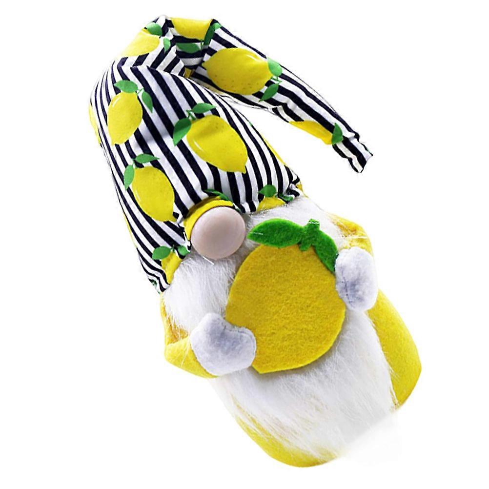 Cute Figurines Lemon Pattern Faceless Doll Gnome Decoration Themed Party Multi Plush Style 1Pc