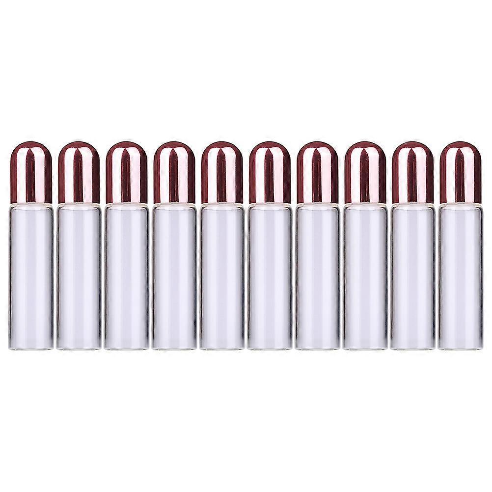 Glass Roller Bottle Set 10pcs Travel Friendly Leak Proof Bottles for Essential Oils, Perfumes & Aromatherapy Blends