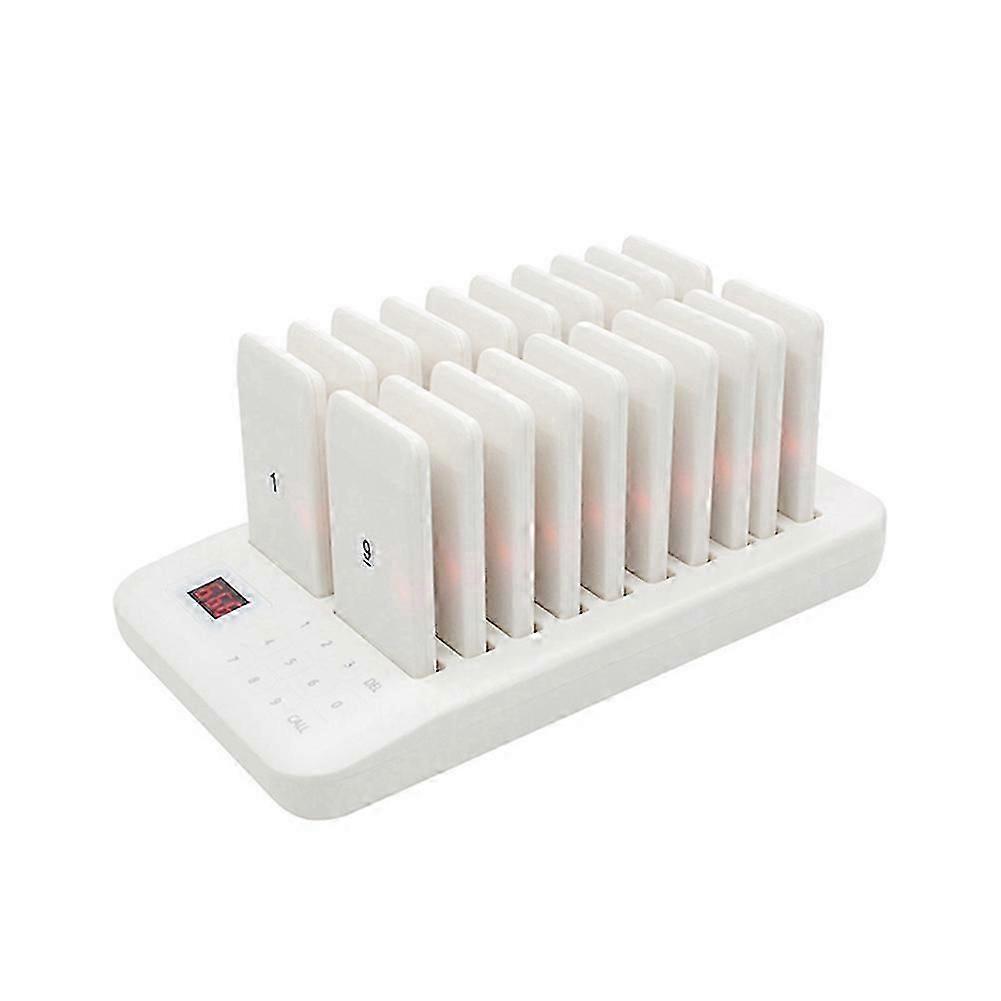 20 Pager Set Food Truck Coasters Buzzer Pagers Receiver Eu Plug