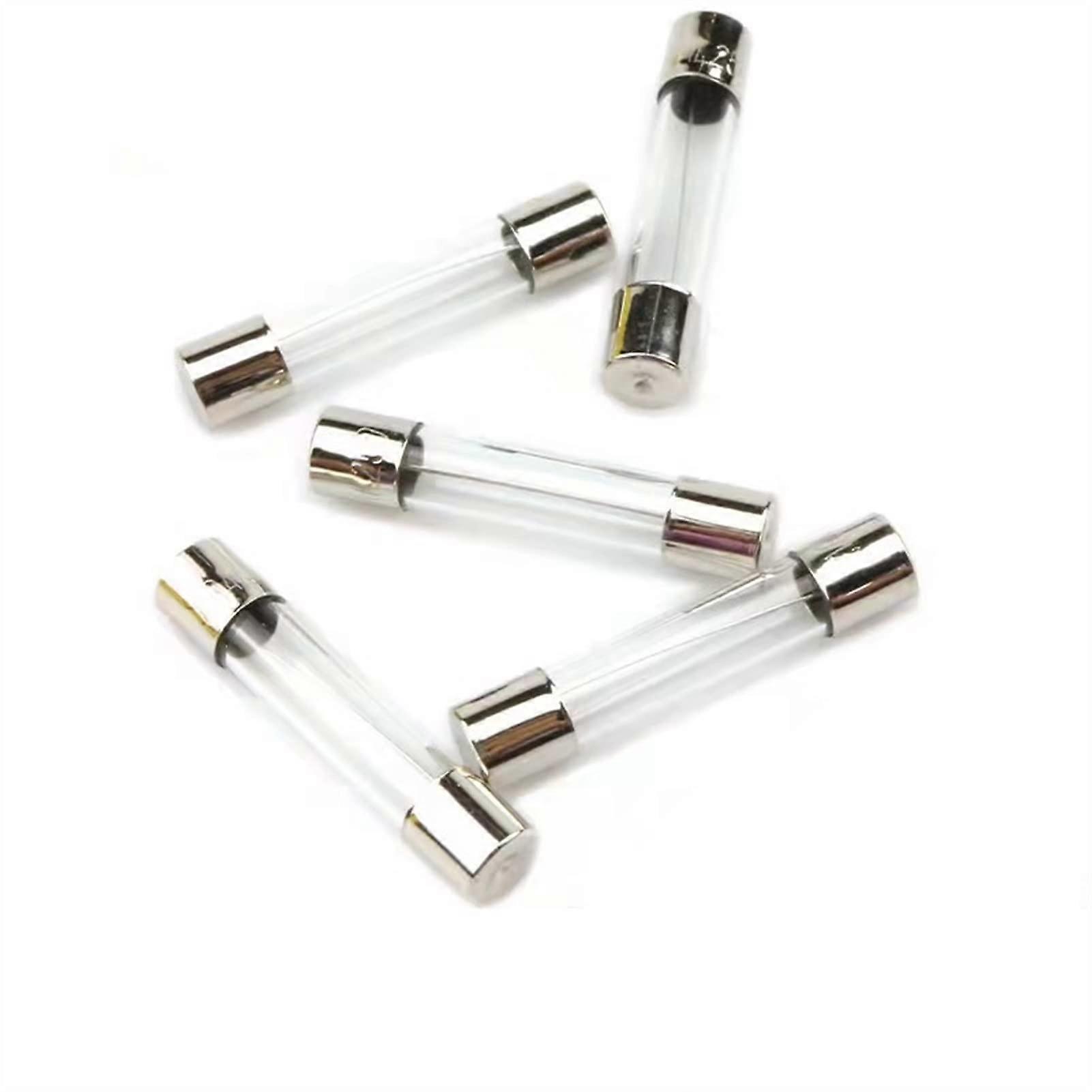 Sicherung 50 Stück Set 6x30mm 0.5A bis 30A Glasrohr Sicherungen Sortiment Kits Fast-Blow Glassicherungen 5A
