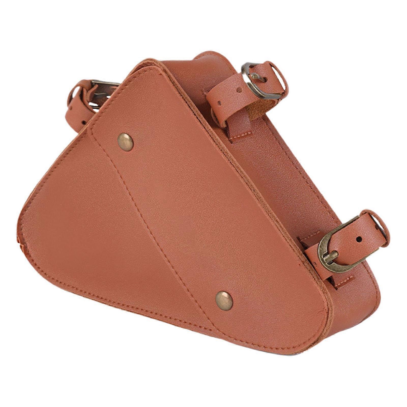 Waterproof Bicycle Handlebar Bag Front Frame Dry Pack Accessory Retro Style Lens Pouch for Cycling Road Bikes