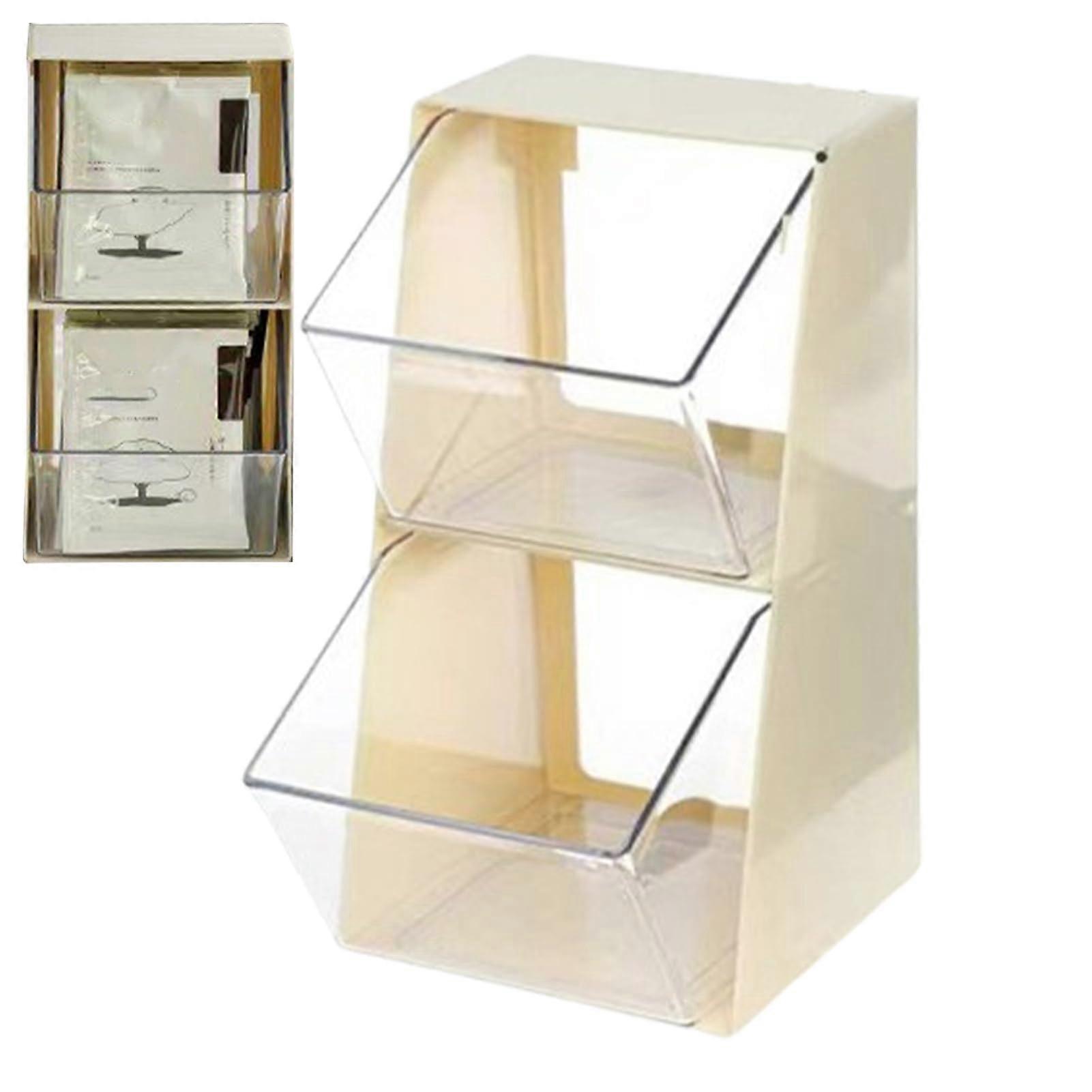 Tea storage rack – multitiered display organizer for caf, kitchen, lounge bar, white