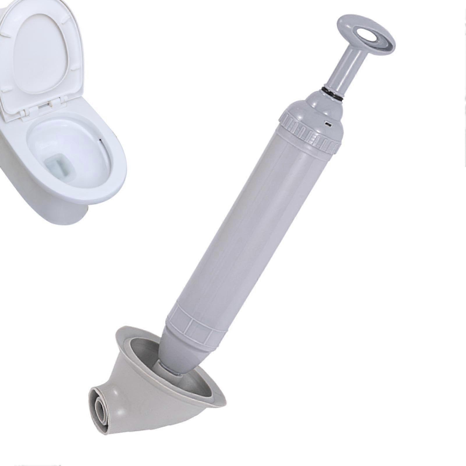 Pressure Air Toilet Plunger, Multifunctional Piston For Bathroom And Kitchen, Drain Cleaner Plunger, Gray