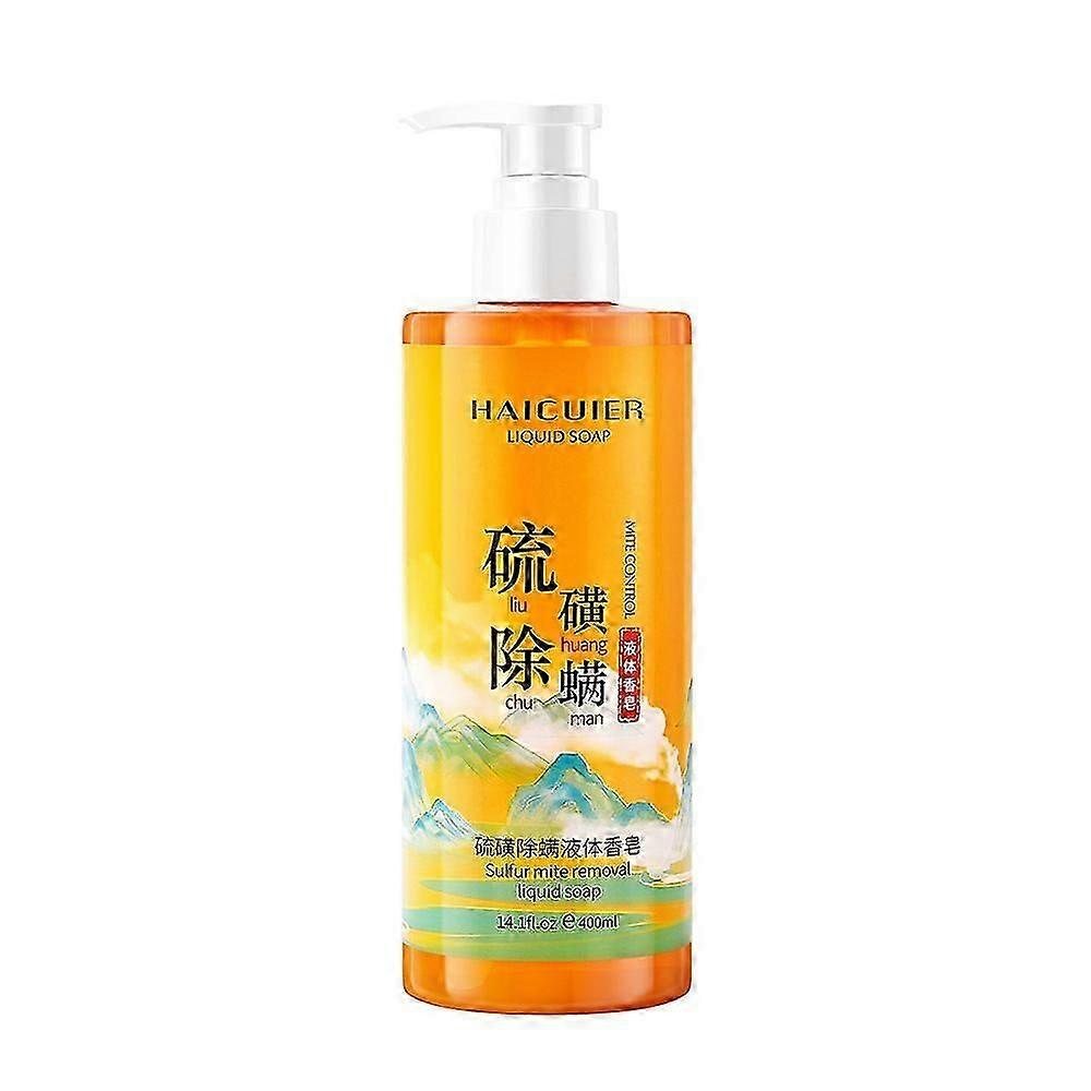 Purifying Sulfur Body Wash: Purify, Clarify, and Refresh-Deep Cleansing for a Clear & Moisturizes Skin, Sulfur Refreshing Shower Gel,400ML