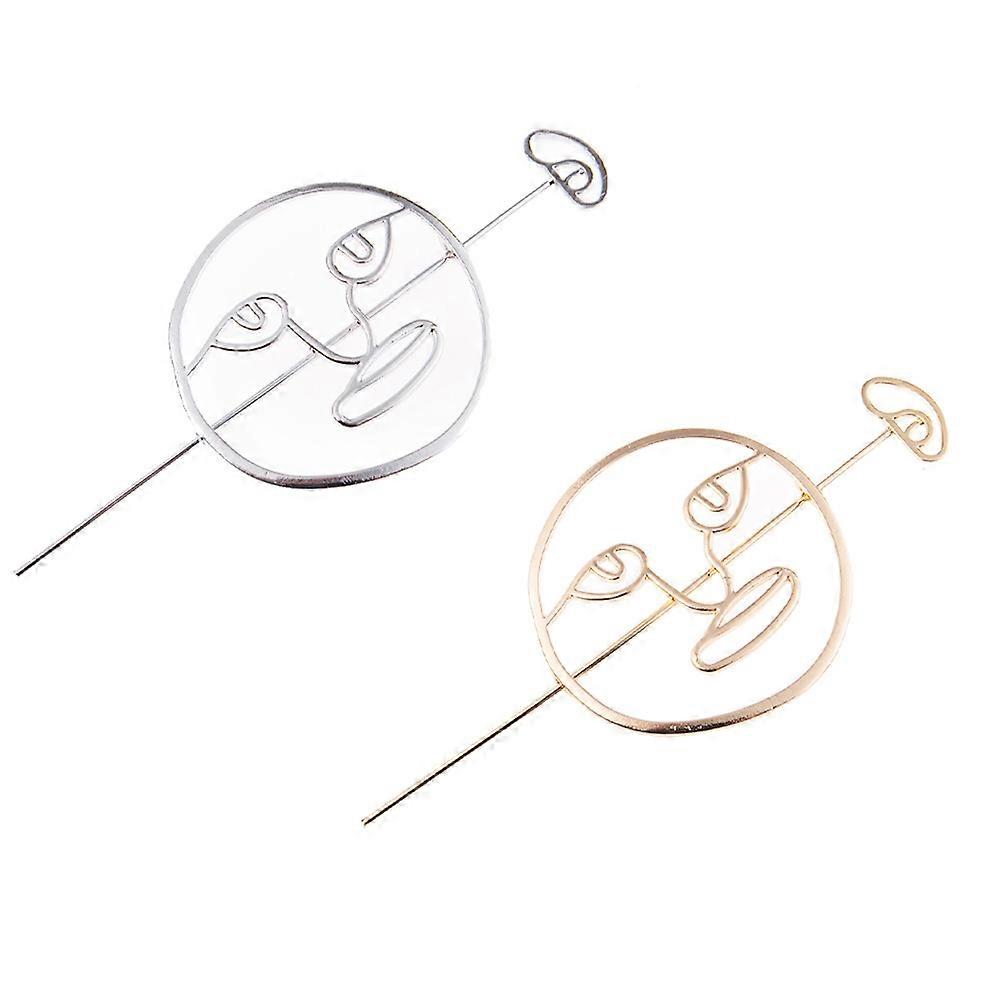 ヴィンテージヘアカフバンホルダー安全なアップスタイルのためのエレガントなヘアアクセサリー、結婚式や日常着、ゴールドとシルバーの色