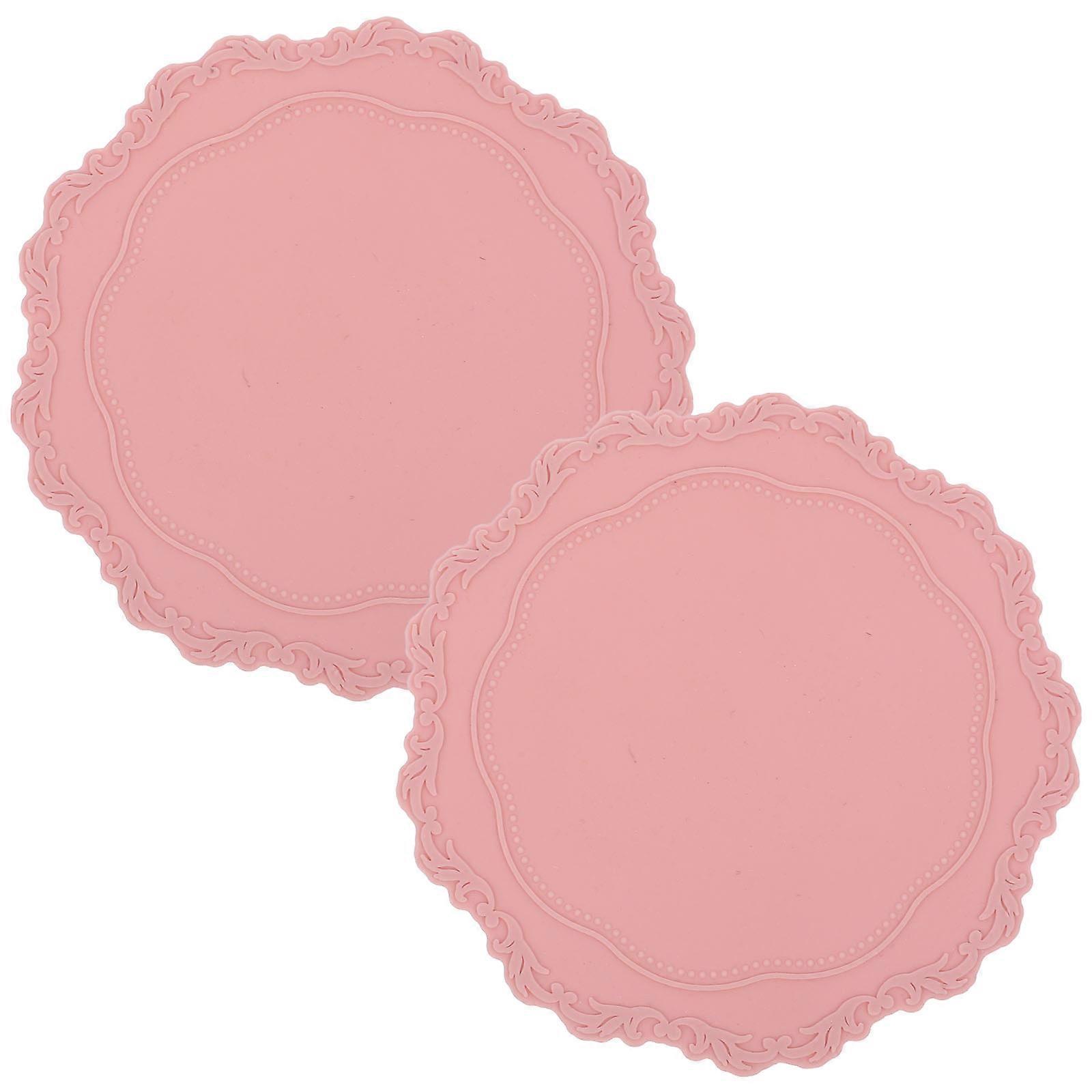 Silicone Wax Seal Pads Heat Resistant Mat for DIY Crafting and Coaster Use Lightweight Compact 2pcs Set
