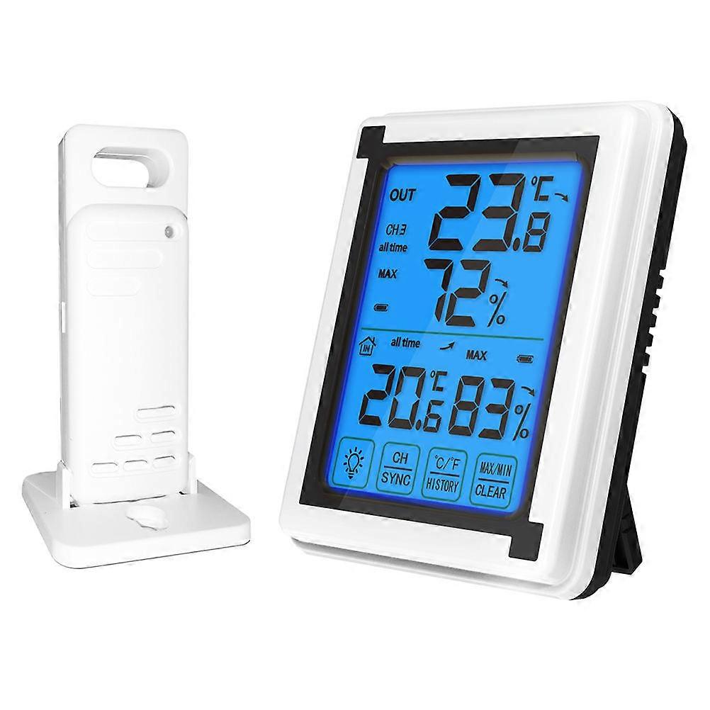 Screen Hygrometer For Indoor Outdoor Use Rectangular Design High Accuracy Humidity Measurement 1 Set