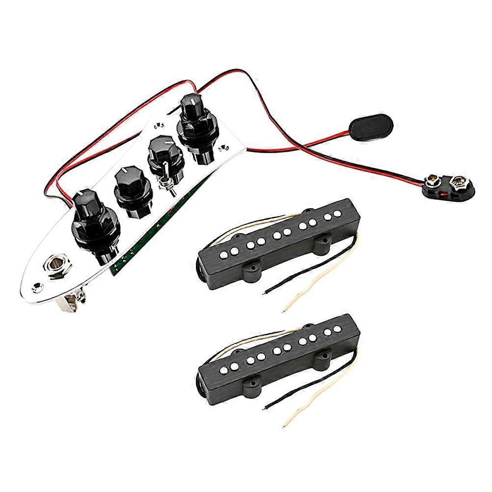 Elektrikli Bas Pickup 1 Set Gümüş Kaplama Bas Severler için Hafif Kolay Kurulum