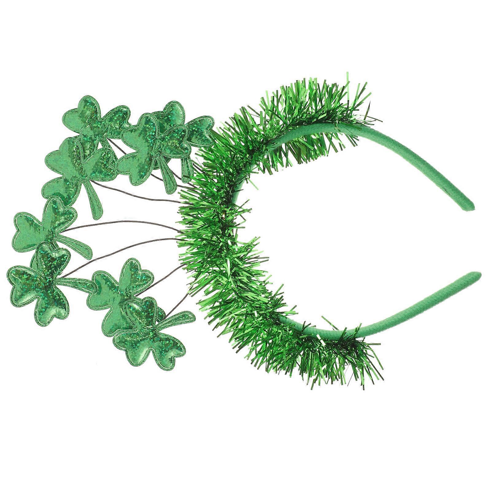 St Patricks Day Style Shamrock Headband Photo Prop For Most People 1Pack
