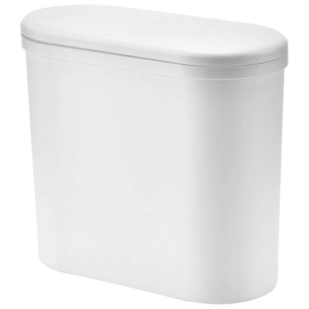 Kunststoff-Mülleimer mit Deckel Abfalleimer Dünne Mülleimer für Bad und Wohnzimmer