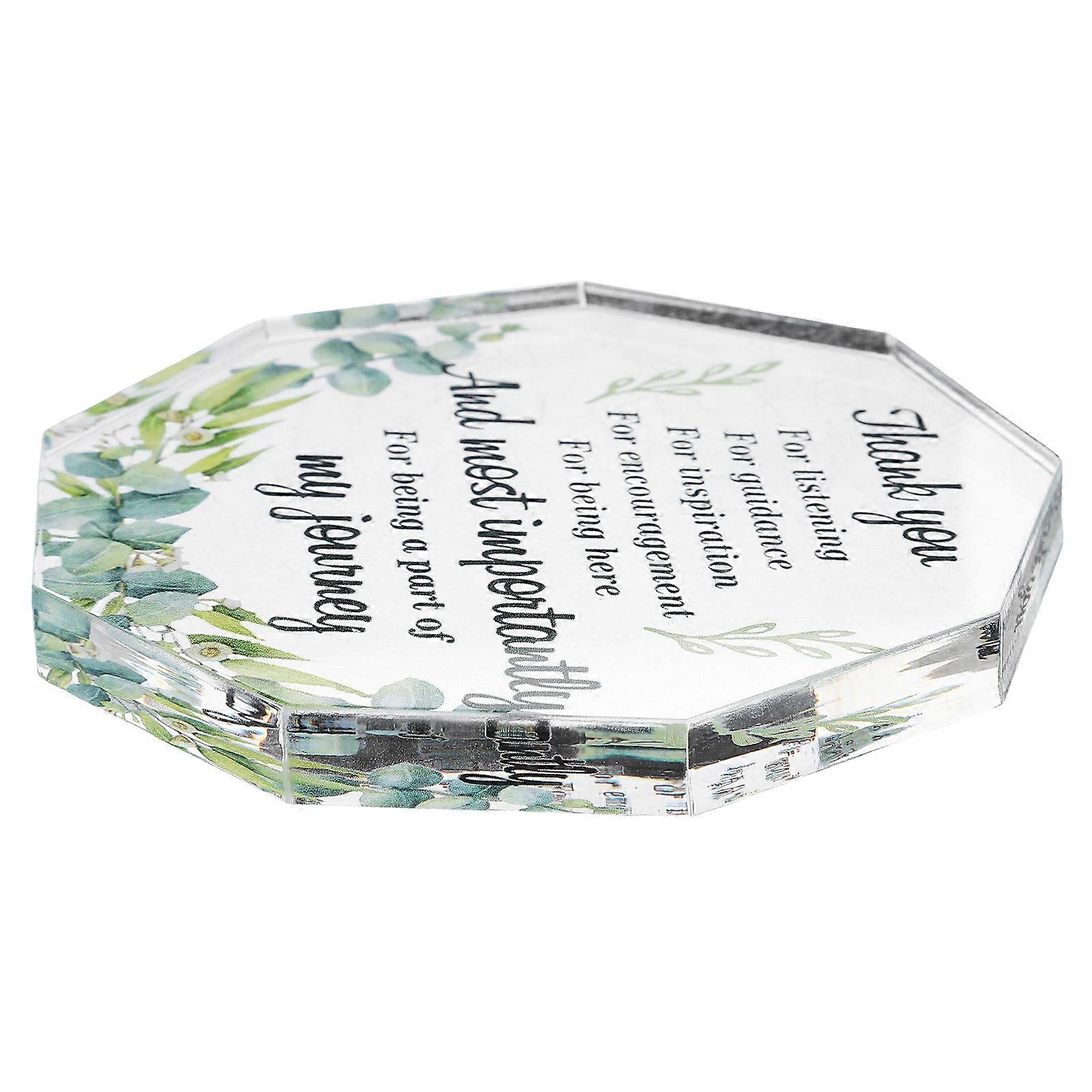 Figure Ornament Polygonal Acrylic Decorative Addition 1 Piece Modern Artistic Design Perfect For Teachers Friends And Nurses Desks