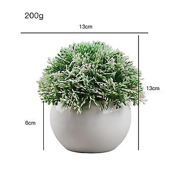 kunstig potte plante, sett med 1 plast dekorative planter bonsai, ideell for kontor balkong dekorative bord midtstykker grønn ginkgo frø gress
