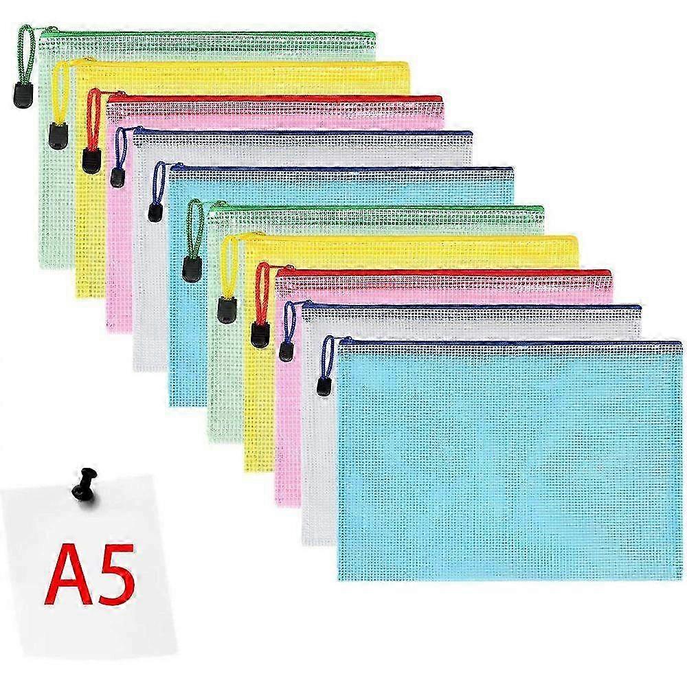 Mesh Document Bag & Folder Set - Organizing File Carrier for Office & School Supplies