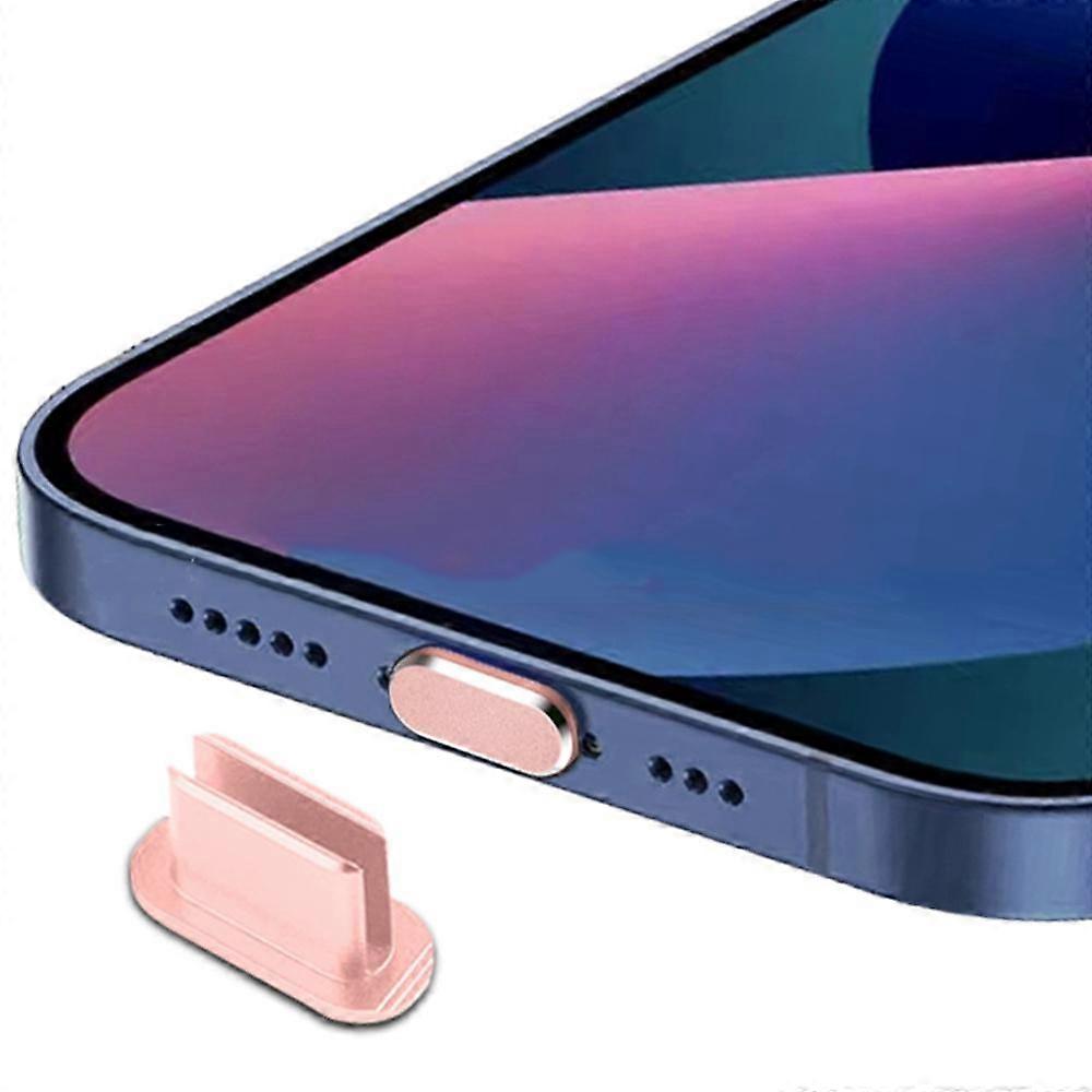 For iPhone 15 Series Metal Dust Plug Ultra Thin All Metal Design Dust Proof Waterproof Case Compatible High End Simple Classy