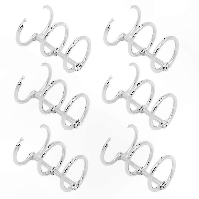 6-Pack Binder Rings for Loose Leaf Papers
