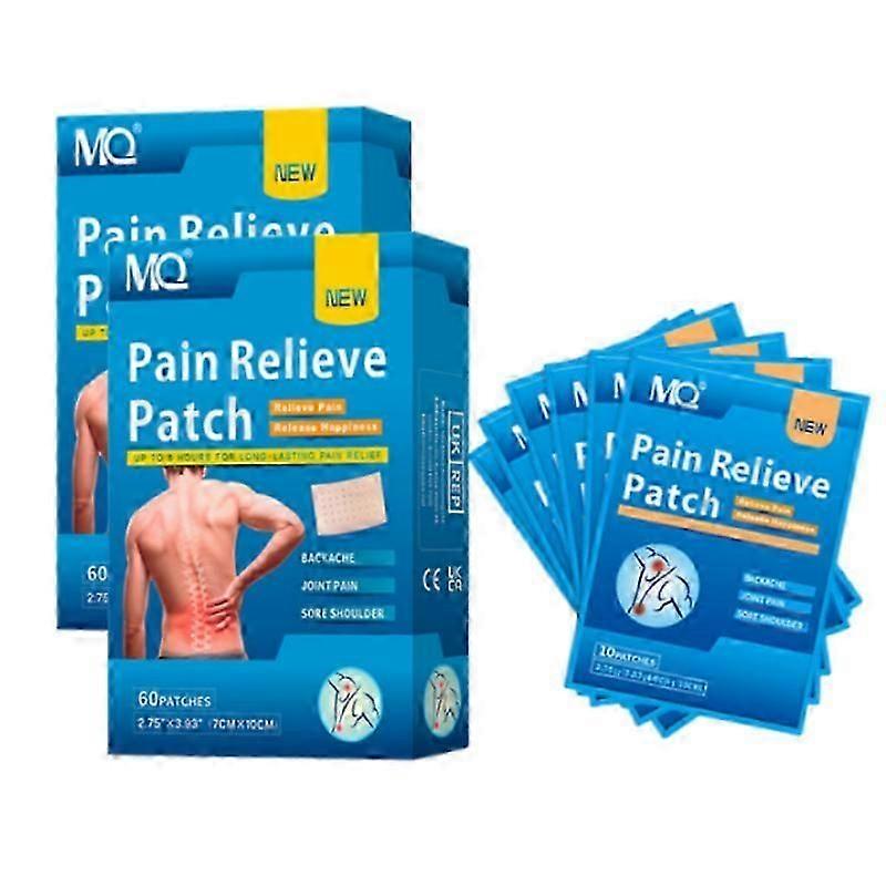 2025 120pcs Pain Relief Patch Plaster, Heat Treatment Pain Relieve Patch Pains Long-lasting Pain Relief Heating Pads