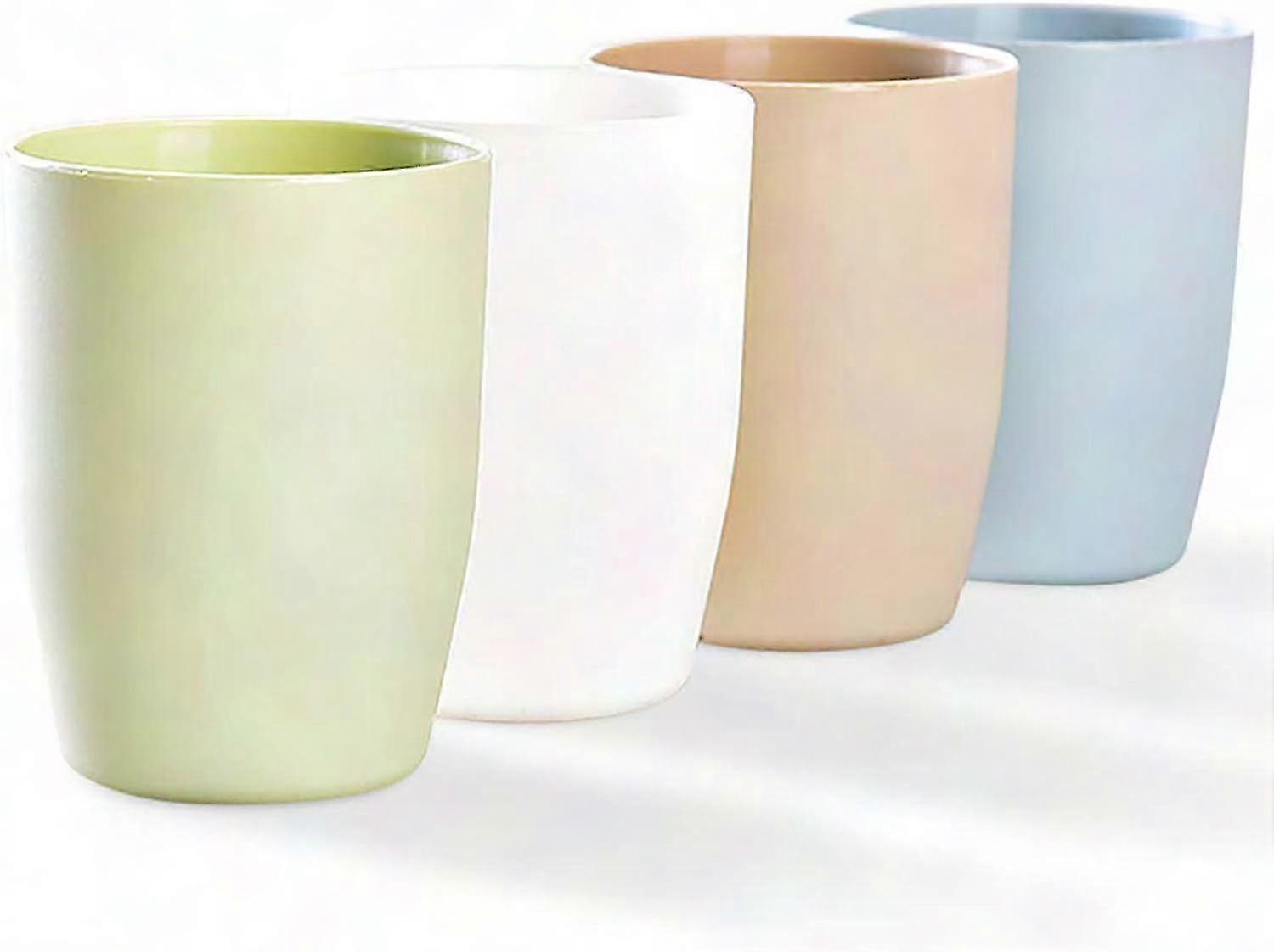 4 Plastic Cups for Bathroom Use