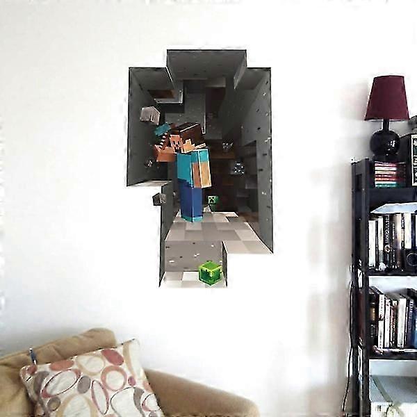 2-pack Minecraft giant wall decals with stickers