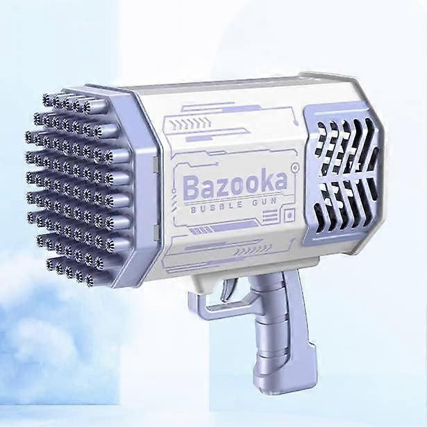 69-hole bubble machine 69-hole bazooka bubble machine colorful light strong wind bubble machine (purple) HG