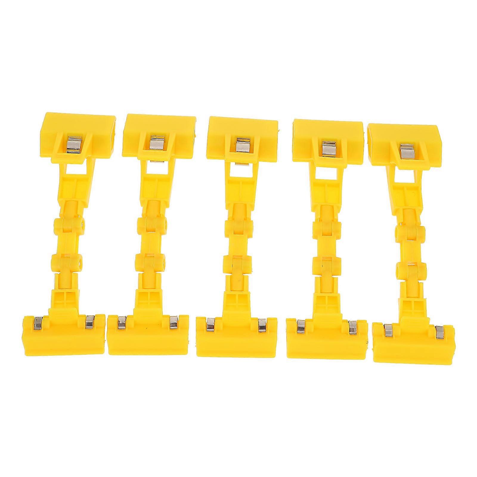 5 Pack Multifunctional Double Head Plastic Picture Clips for Drawing Boards, Sturdy Sketching Clamps with Sponge Glue for Artists, Painters &