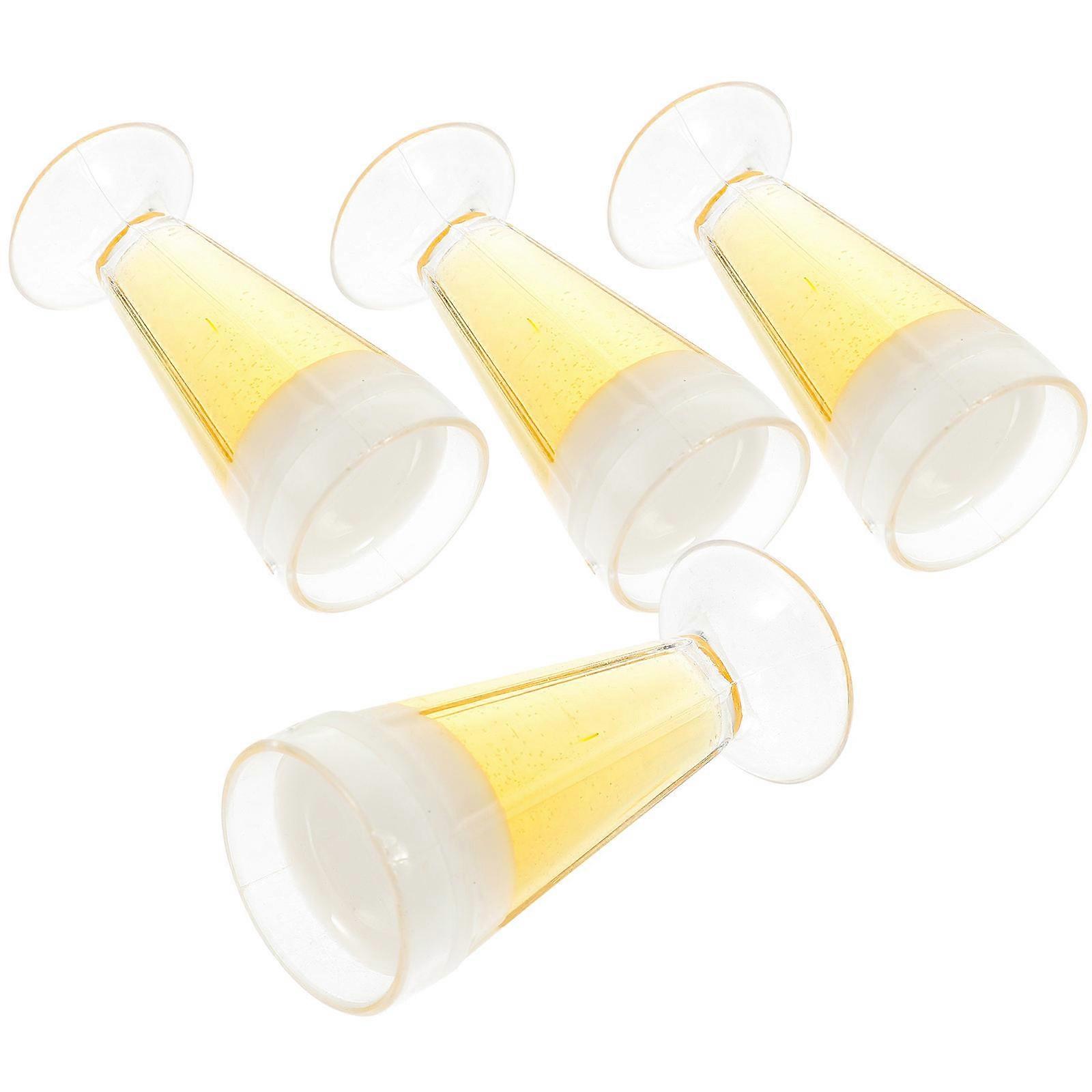 Miniature Cups Dollhouse Accessories for Role-Playing Games Pvc Yellow Decoration