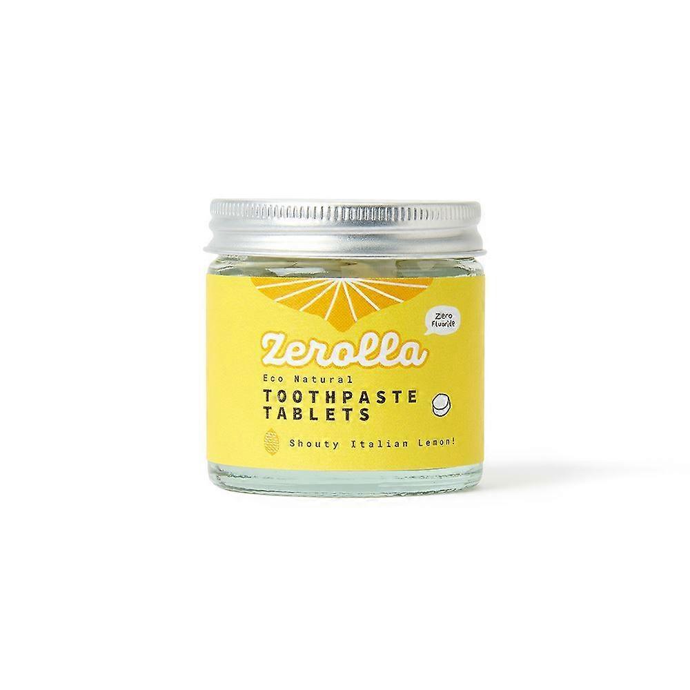 Zerolla Eco Natural Whitening Toothpaste Tablets Italian Lemon 100 tabs - 4 Pack