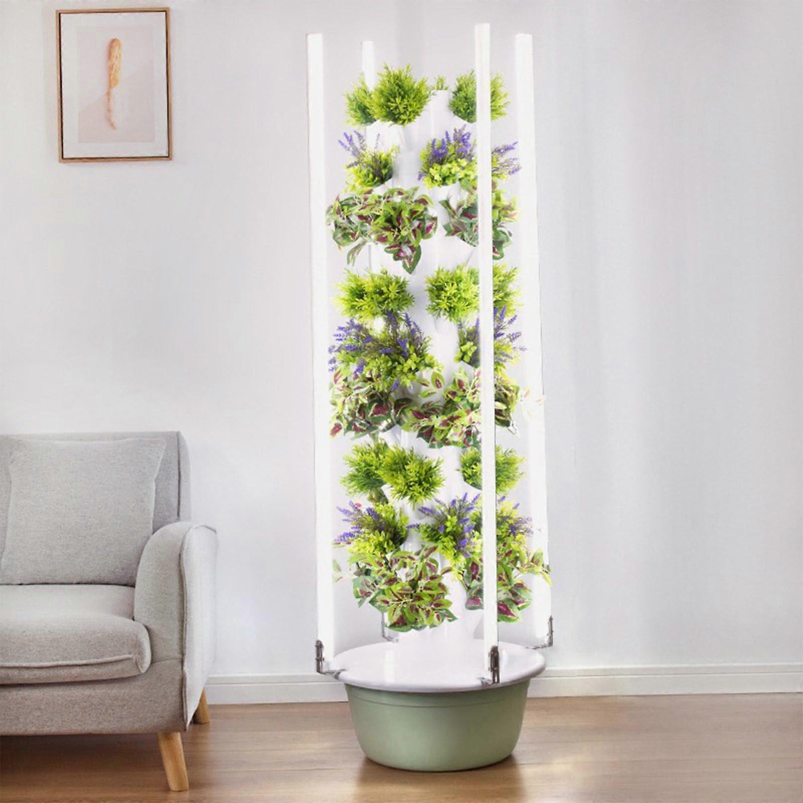 Hydroponic Tower, Vertical Planter, Hydroponic Kit, LED Grow Lights, 7layerLED