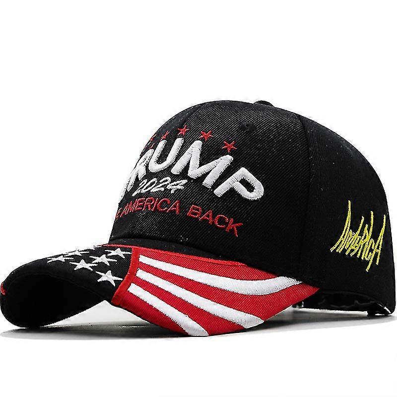 Bordado Donald Trump 2024 Hat Usa Flag Great Again President Baseball Hats