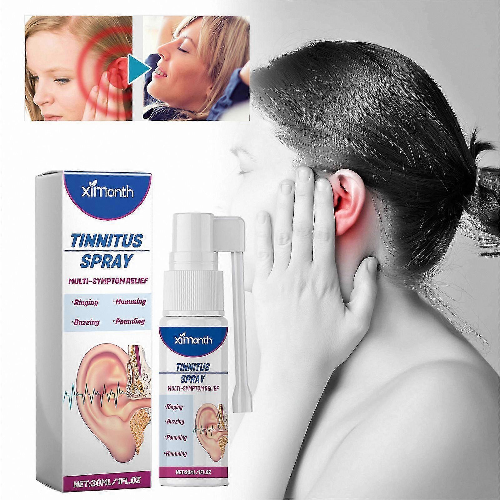 Ear Care Solution, 30ml Natural Formula for Tinnitus Relief, Soothing Ringing Ears Support Spray