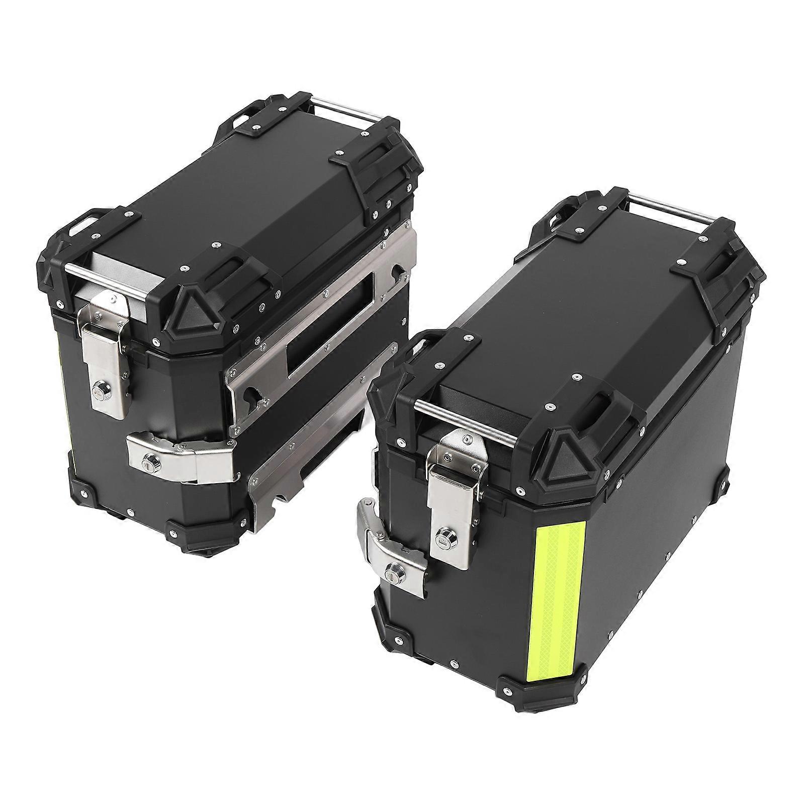 28L Aluminum Alloy Motorcycle Side Box Hard Saddlebag with Lock