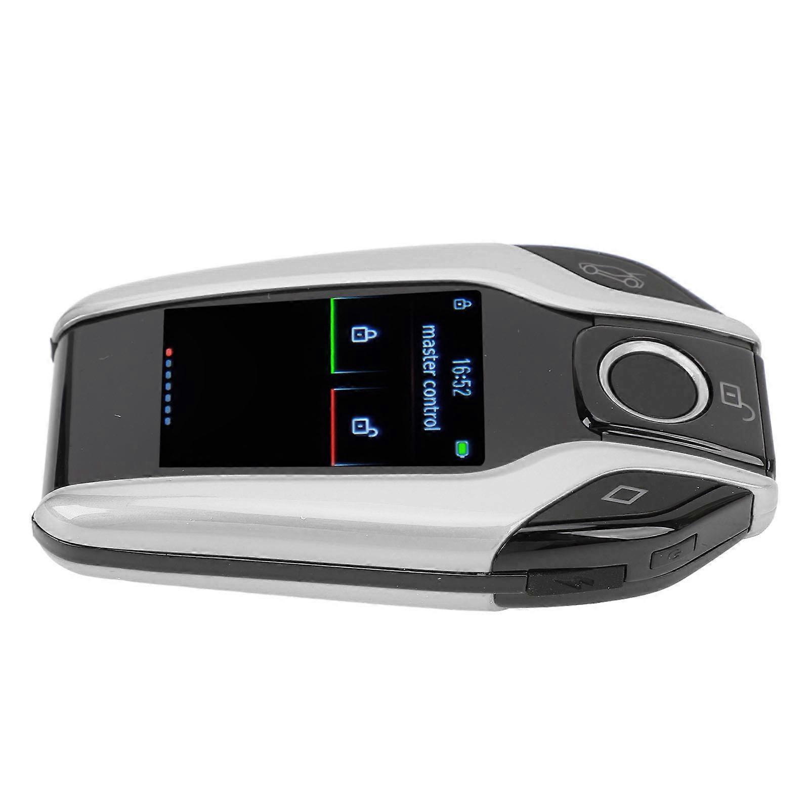 LCD Smart Key Fob 450mAh Auto Lock, 13 Languages, Silver
