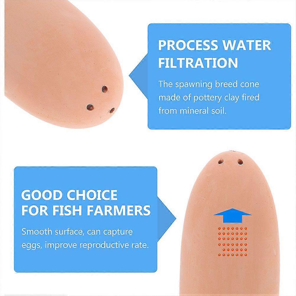 Shrimp Breed Cone Shrimp Breeding Bucket for Fish Breeding Fish Spawning Barrel (Light Brown)
