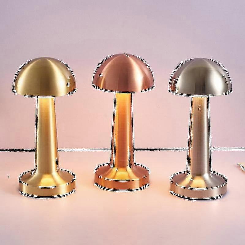 Portable LED Bar Table Lamp with Warm Light Rechargeable Battery Vintage Style Night Lamp for Home Decor Lighting Solution