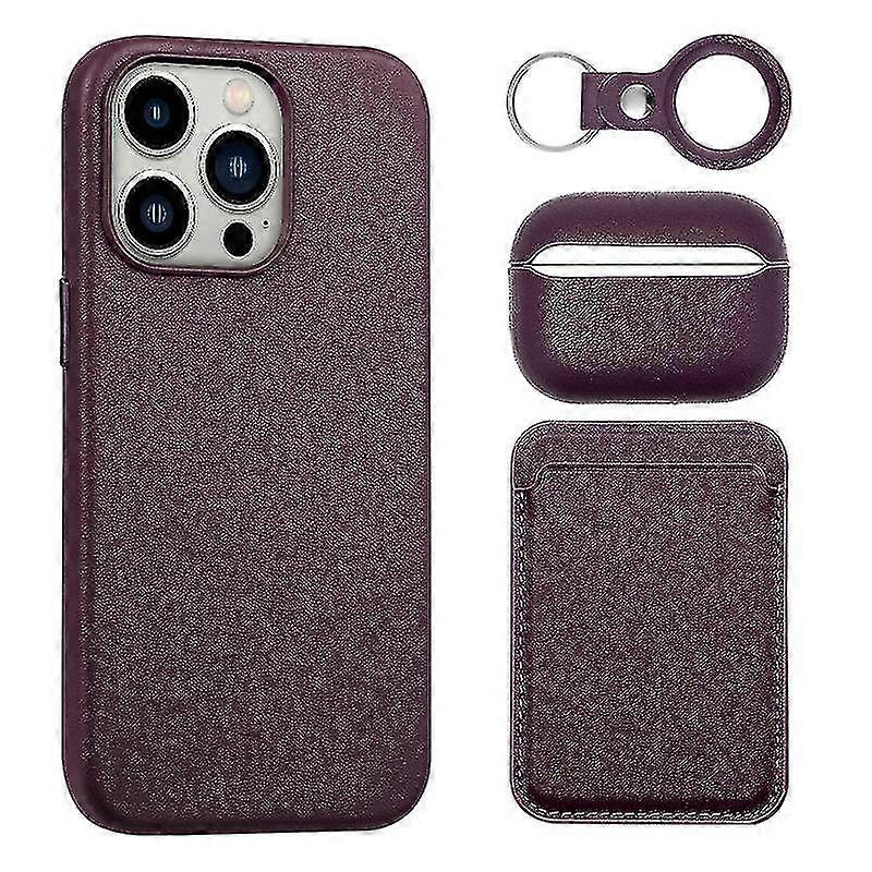 4pcs Suitable For Iphone14 Mobile Phone Shell Leather Case Apple He...