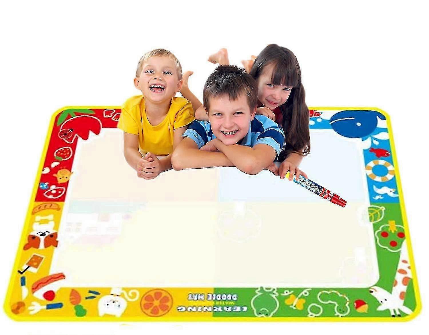 Water Doodle Mat, Solid 100cm X 70cm Magic Mat Drawing Painting Pad Multi Colored