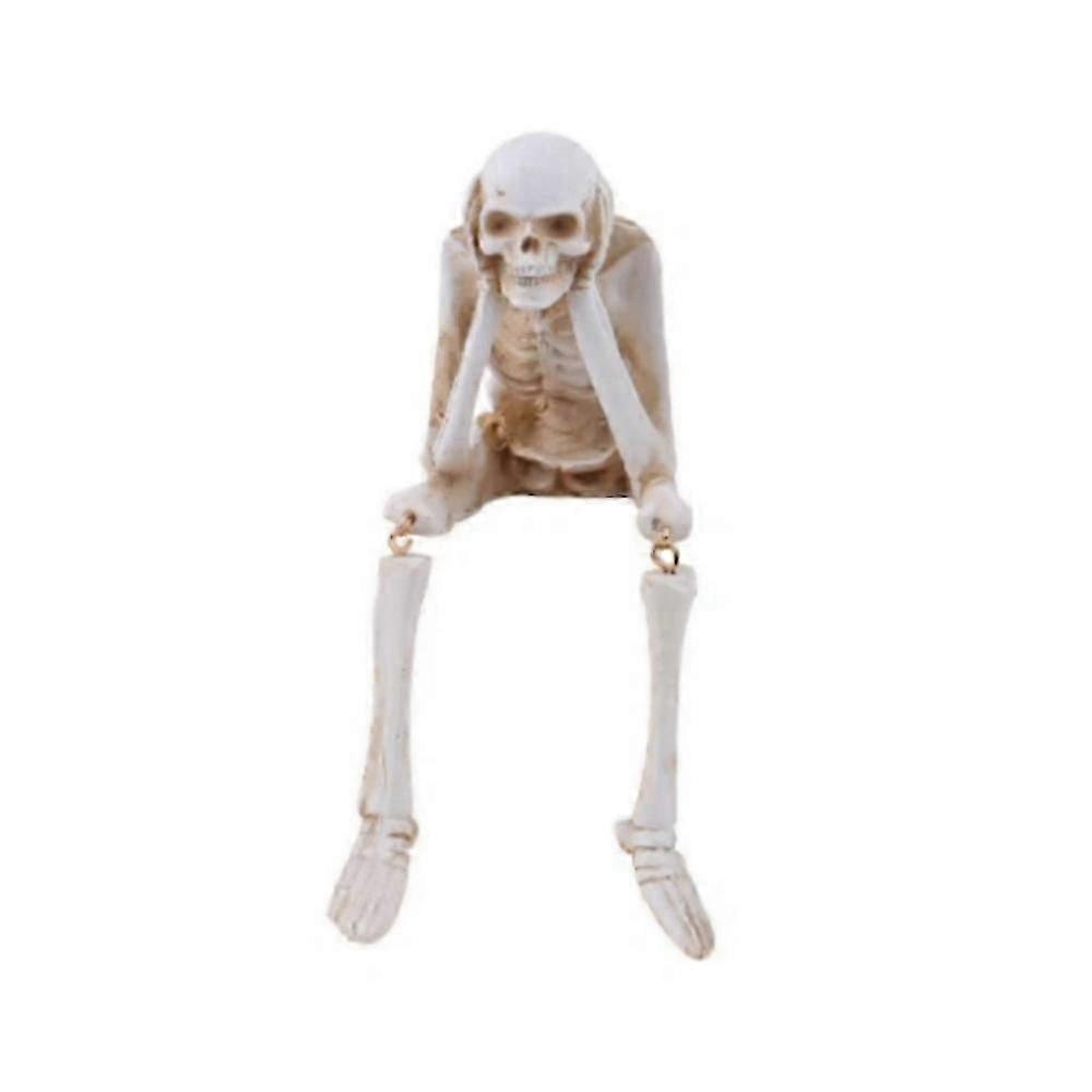 Halloween Fireplace Simulation Skull Combination Resin Decor,Skeleton Decoration