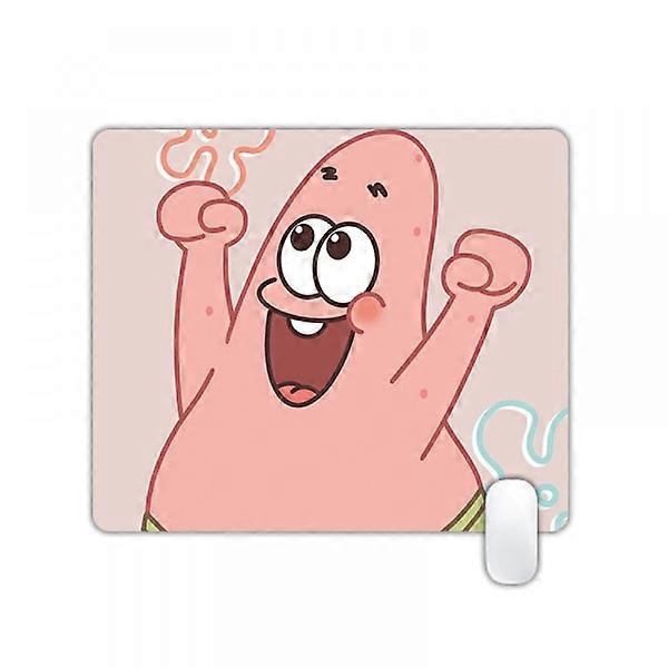 Oyun Mouse Pad Computer Mouse Pad Desktop Pad Cartoon Pattern Non-slip Rubber Base Mouse Pad 180*220*3mm Pink