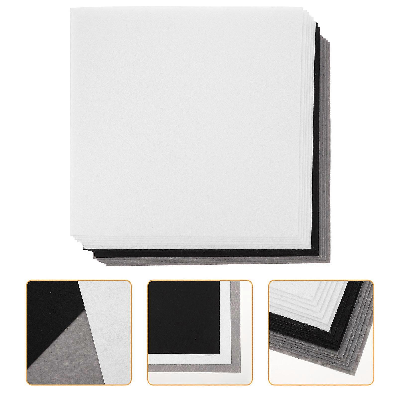 DIY plstené textilné listy Praktické šijacie materiály na výrobu 18ks čierna