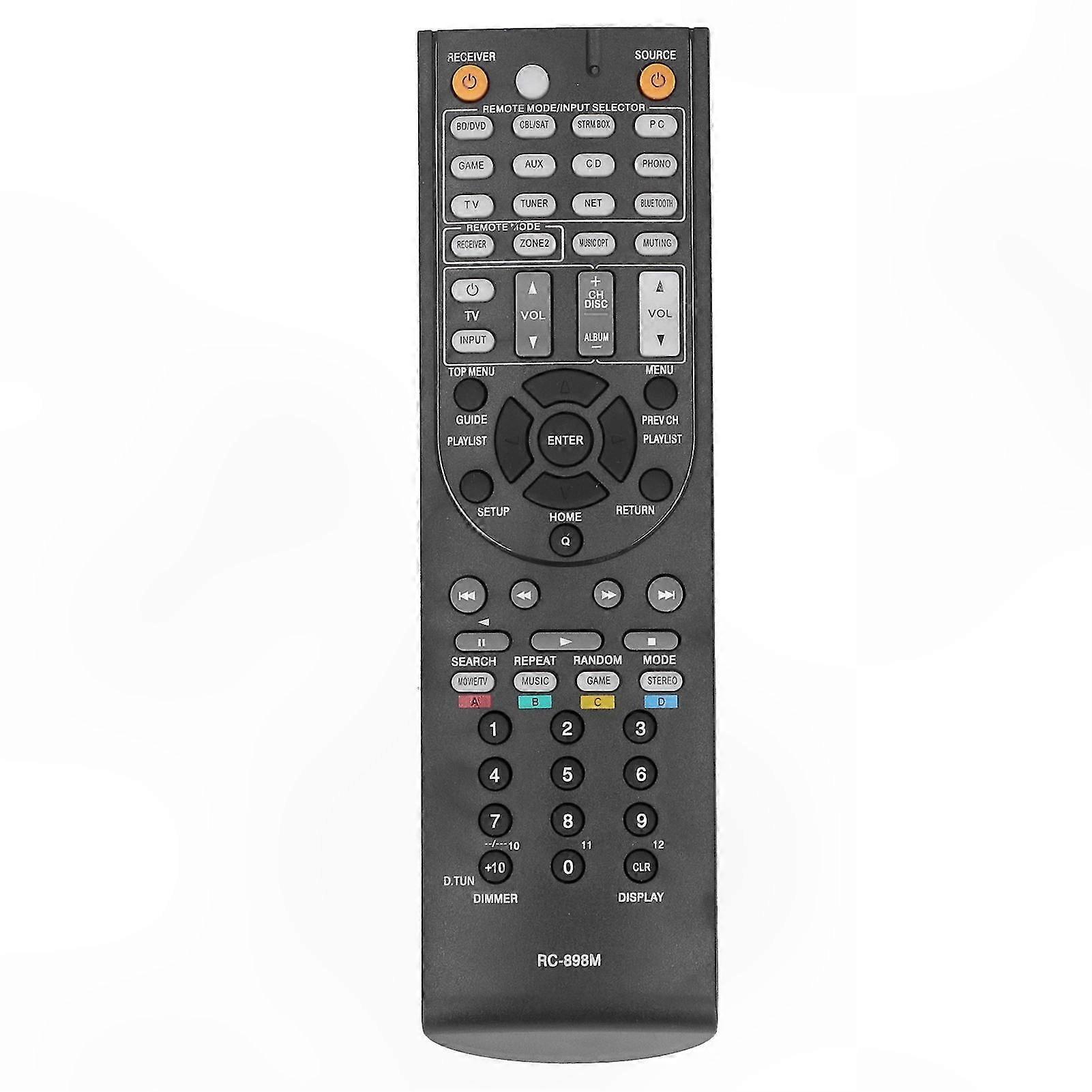 Universal Remote Control Replacement for Onkyo Model RC-898M, Compatible with Multiple Devices