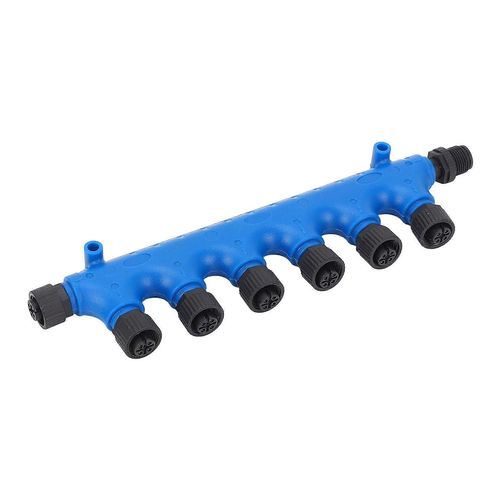 NMEA 2000 6 Port T Connector M12 5 Pin 22AWG IP67 Waterproof ABS Copper Alloy For Lowrance Simrad BG Networks