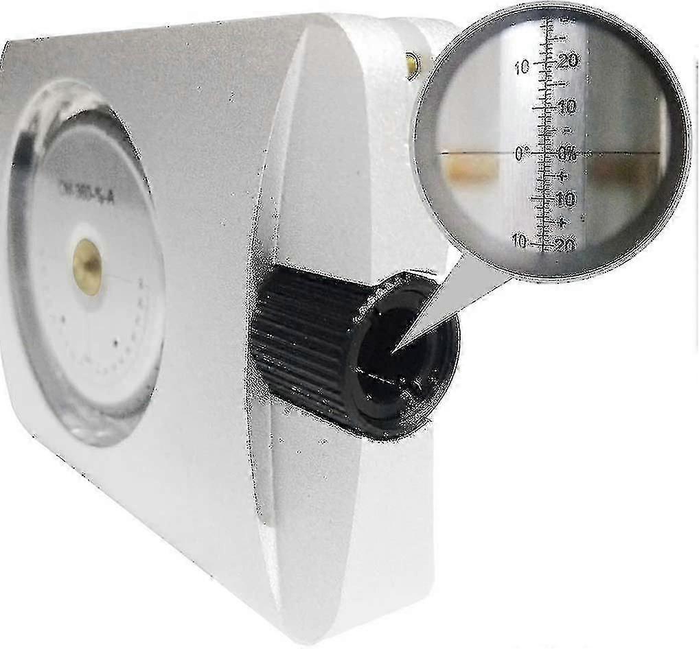 مقياس ميل الألومنيوم الاحترافي المضغوط المحمول لقياس مقياس الارتفاع الدقيق لقياس الارتفاعات المنحدرات زوايا الفضة-