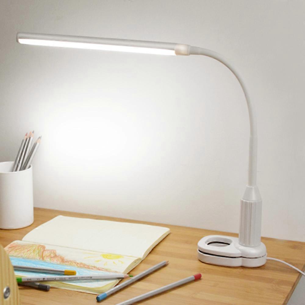 5W 24 LED Clamp Light USB Powered Stepless Dimmable White 27.5cm