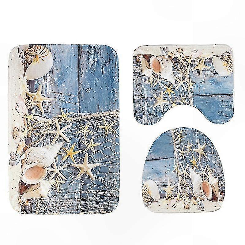 Set of 3 Non-Slip Bath Mats